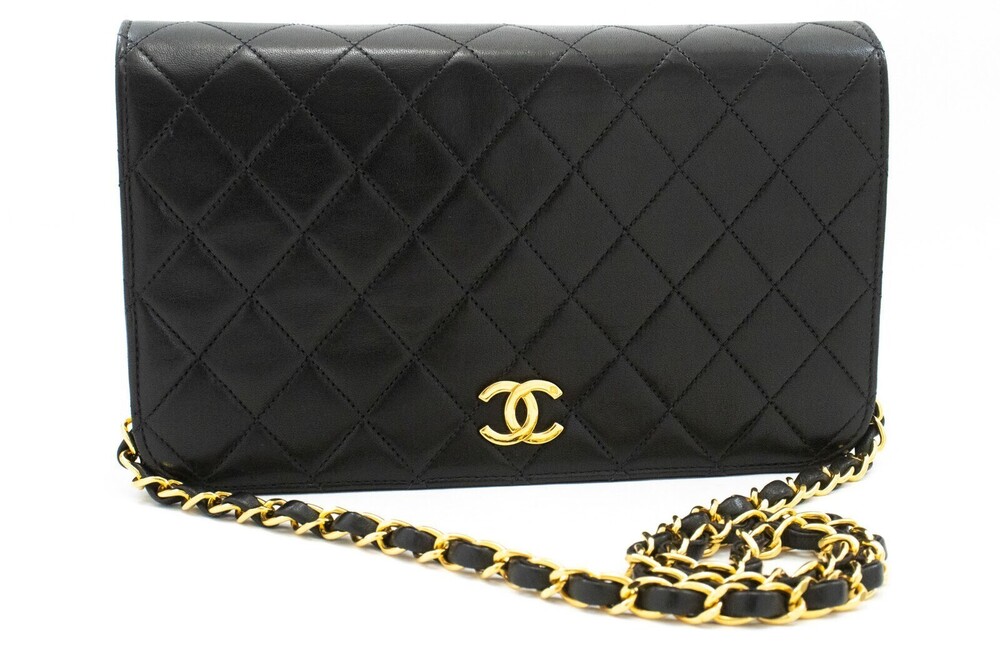 Chanel Vintage Full Flap Quilted Lambskin Small